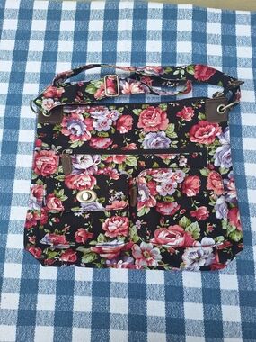 Summer Floral Cotton Shoulder Bag